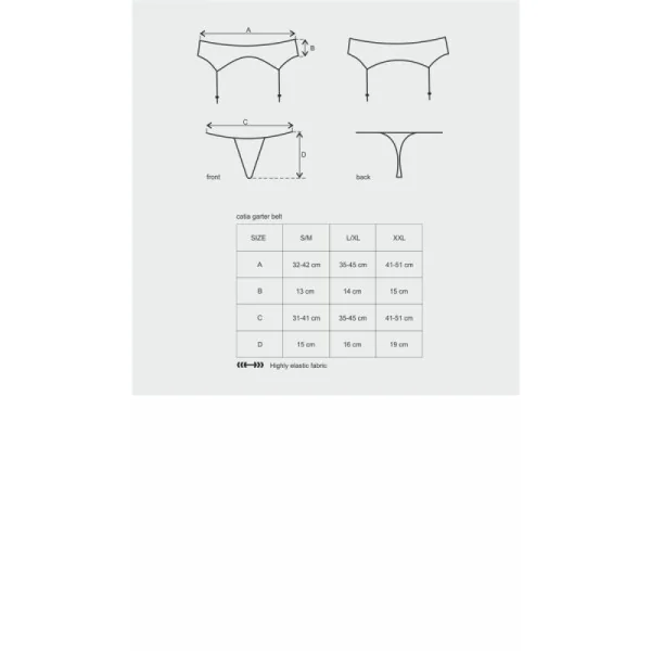 Catia Strumpfgürtel & Tanga von Obsessive kaufen | Fesselliebe