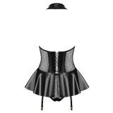 Korsett & Tanga Schwarz 859-Cor-1 von Obsessive | Fesselliebe.de