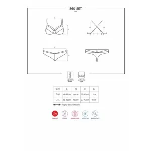 2er Set Schwarz 860-Set-1 von Obsessive