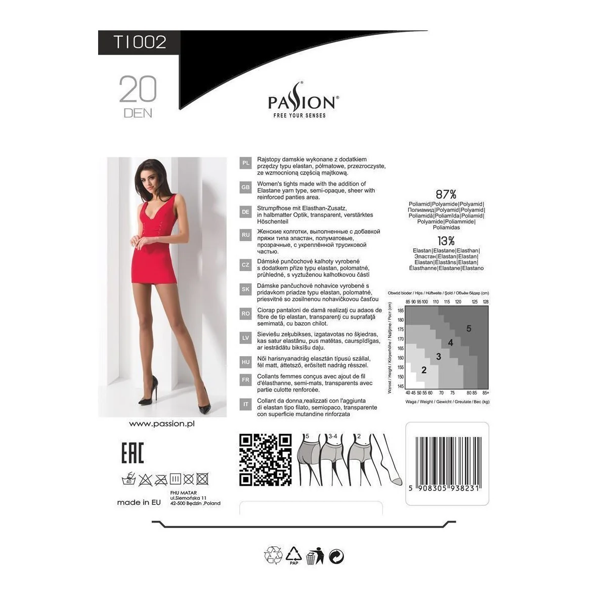 Strumpfhose Ti002 beige 20 Den von Passion-Exklusiv kaufen | Fesselliebe