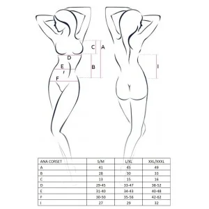 Ana Korsett Schwarz von Passion Erotic Line