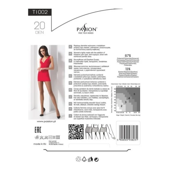 Strumpfhose Ti002 Schwarz 20 Den von Passion-Exklusiv kaufen | Fesselliebe