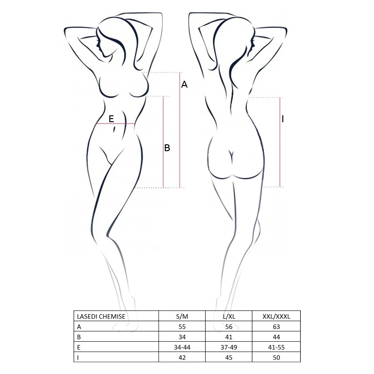 Lasedi Chemise Schwarz von Avanua kaufen | Fesselliebe