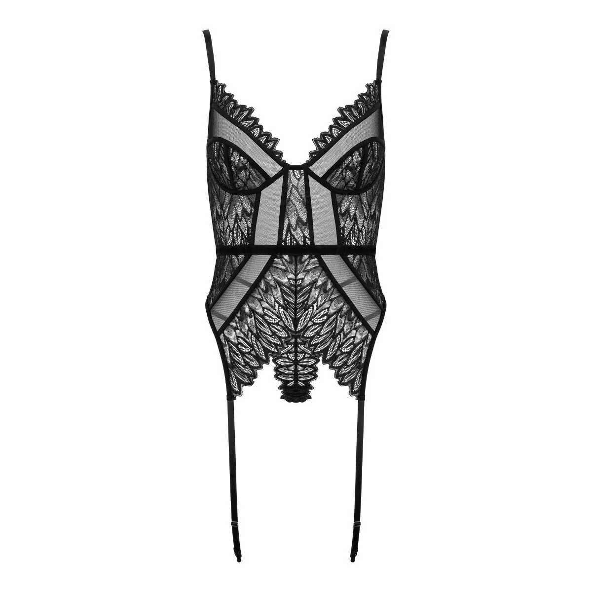 CO102 CORSET & STRING SCHWARZ VON KOTEK