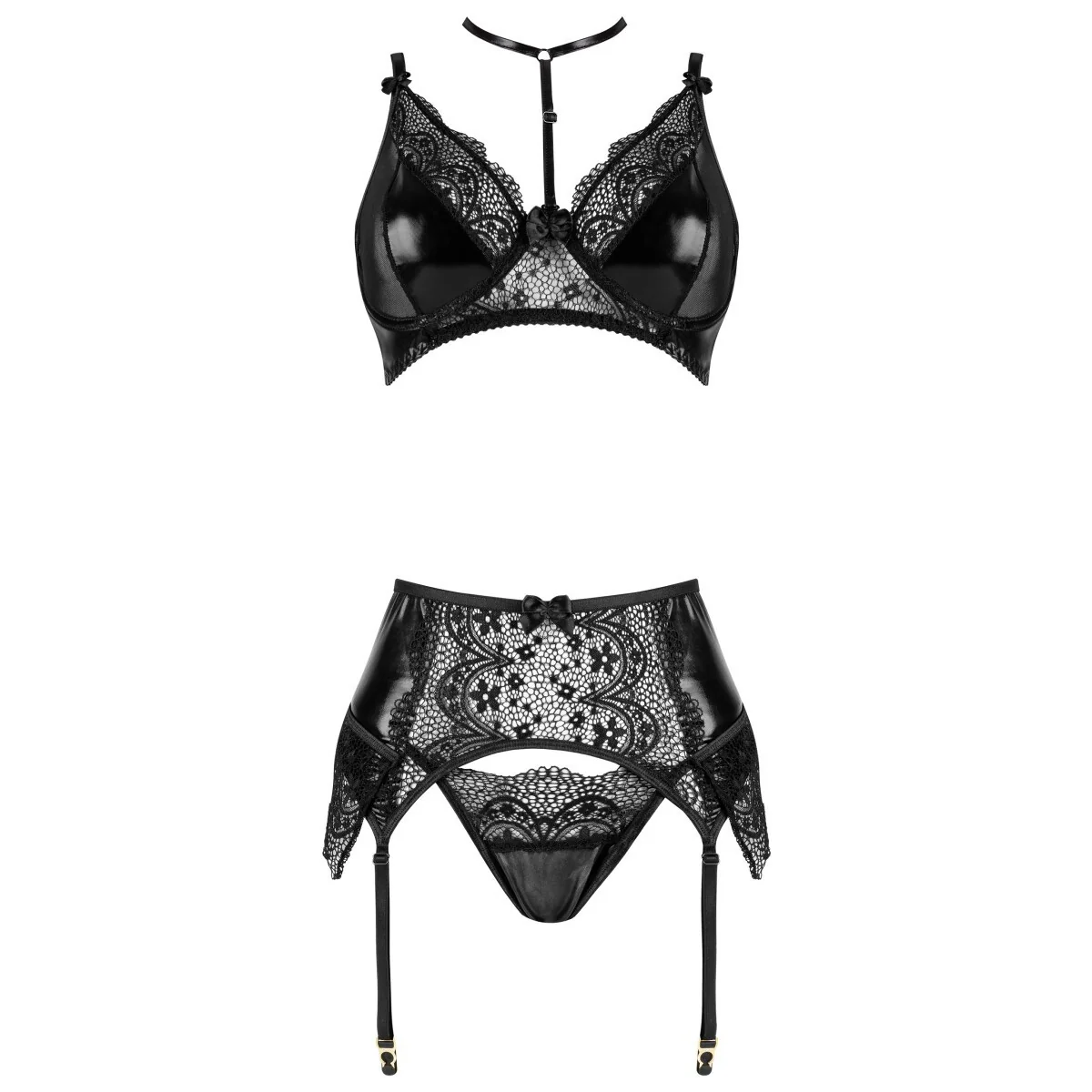 Noir Fantasy 3-tlg. Set schwarz von Beauty Night Fashion kaufen | Fesselliebe