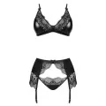 Obsidian Desire 3-Tlg. Set Schwarz von Beauty Night Fashion