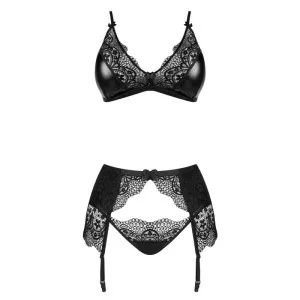 Obsidian Desire 3-Tlg. Set Schwarz von Beauty Night Fashion