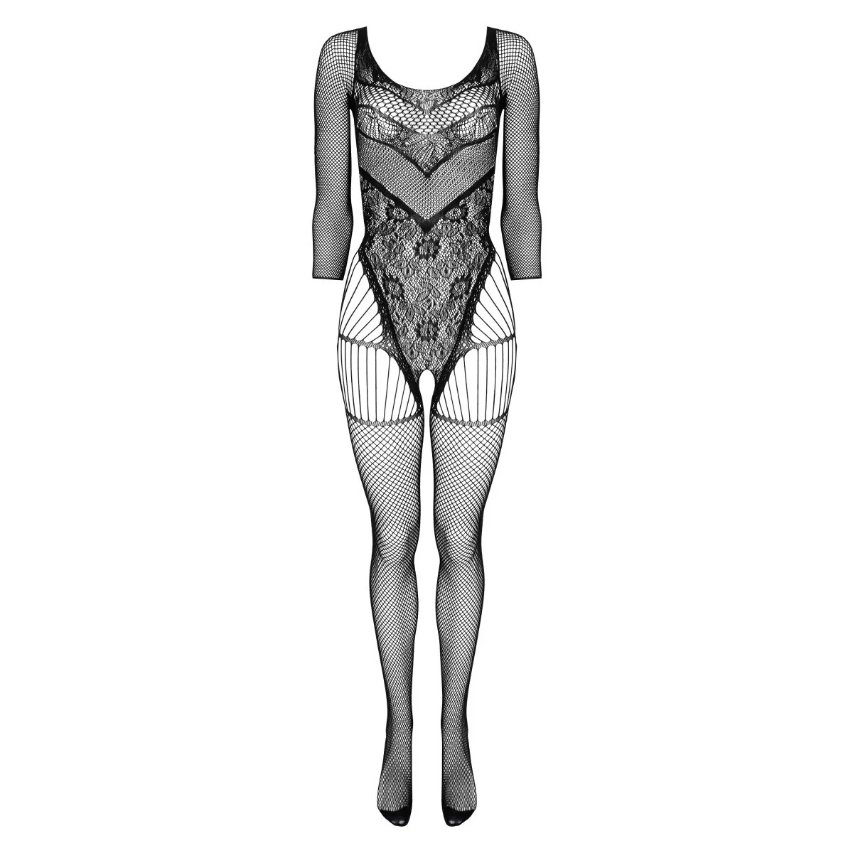 KO BG002 BODYSTOCKING OUVERT BLACK