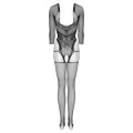 Ko Bg002 Bodystocking Ouvert Black
