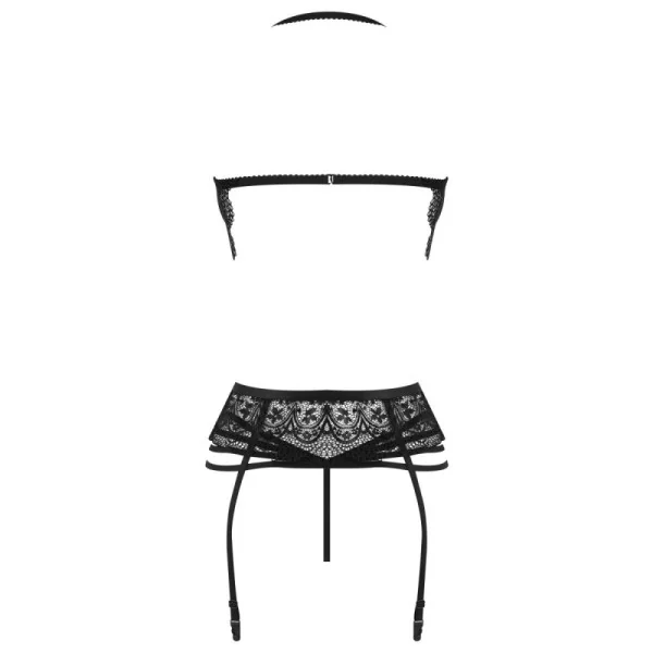 Lace Temptation Corset & String schwarz von Beauty Night Fashion kaufen | Fesselliebe