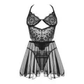Dark Mirage Chemise & String Schwarz von Beauty Night Fashion