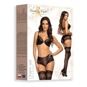 Charm 2-Tlg. Set Schwarz von Beauty Night Fashion