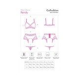 Randy 3er Set Burgunder-Schwarz von Cofashion Lingerie | Fesselliebe.de