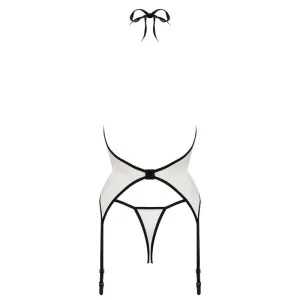 Mayennie Korsett & Tanga Ekru-Schwarz von SpaleXLine