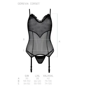 Odrevia Korsett & Tanga Schwarz von Avanua