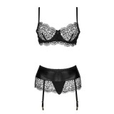 Adelia 3er Set Schwarz von Beauty Night Fashion | Fesselliebe.de