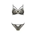 Lorina 2er Set Beige-Schwarz von Passion-Exklusiv