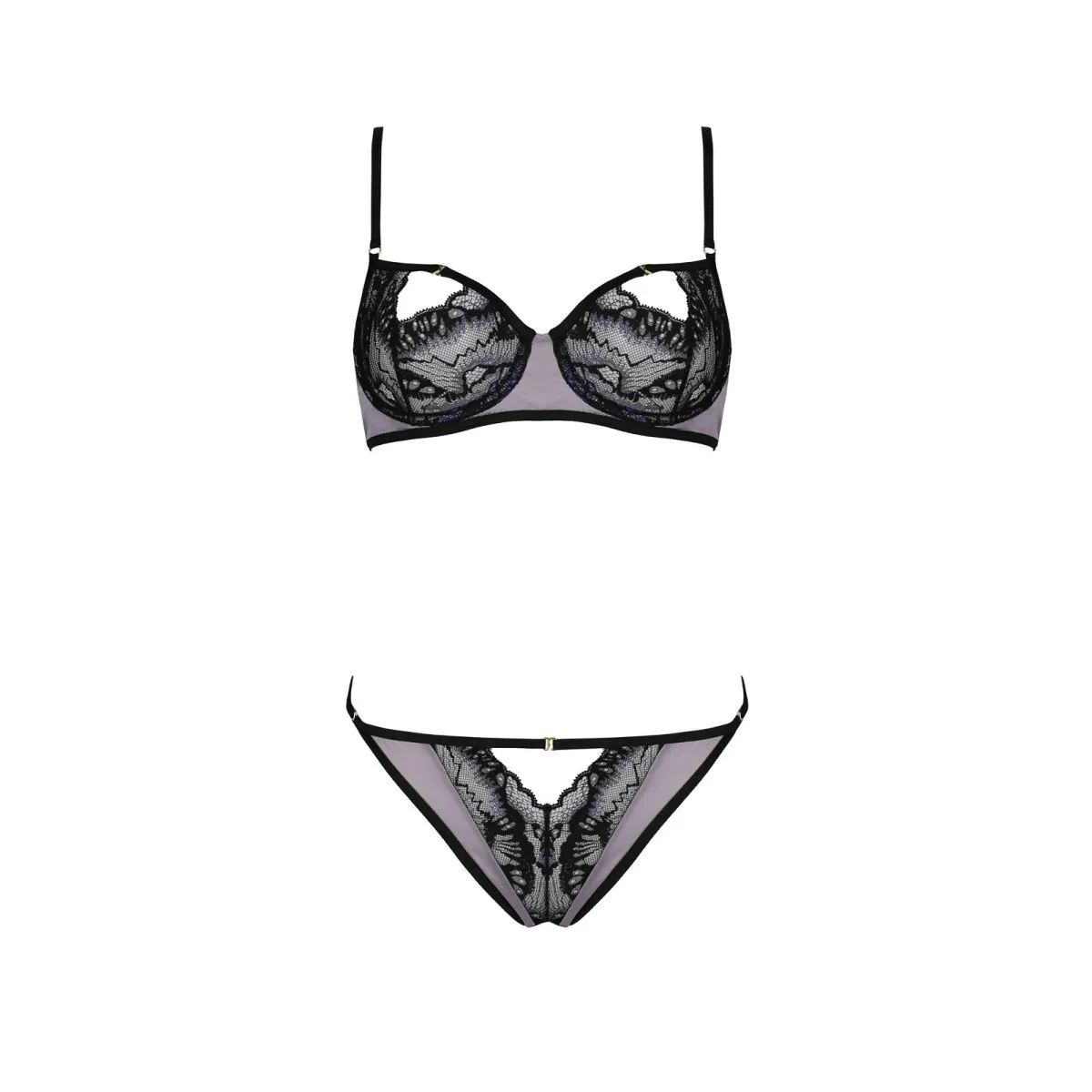 Megumi 2er Set schwarz-Violet von Casmir kaufen | Fesselliebe