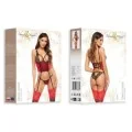 Olena Korsett & Tanga Rot-Schwarz von Beauty Night Fashion