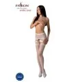 Strumpfhose offen (OUVERT Strumpfhose) Weiss S027 von Passion-Exklusiv