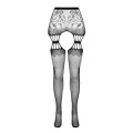 Strumpfhose offen (OUVERT Strumpfhose) Weiss S027 von Passion-Exklusiv