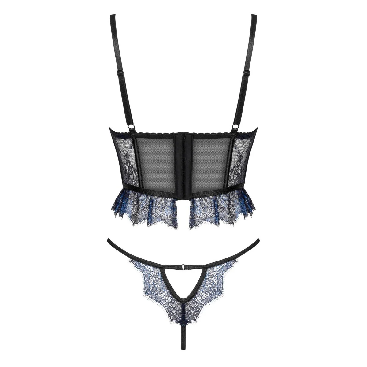 Saphira 2er Set blau-schwarz von Beauty Night Fashion kaufen | Fesselliebe