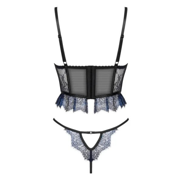 Saphira 2er Set blau-schwarz von Beauty Night Fashion kaufen | Fesselliebe