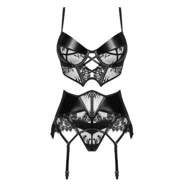 Leonela 3er Set schwarz von Beauty Night Fashion kaufen | Fesselliebe