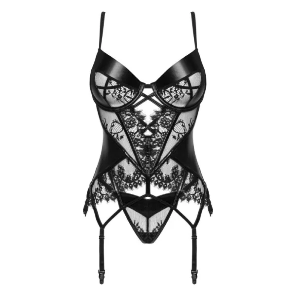 Leonela Korsett & Tanga Schwarz von Beauty Night Fashion | Fesselliebe.de