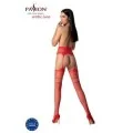 Strumpfhose offen (OUVERT Strumpfhose) Rot S030 von Passion-Exklusiv