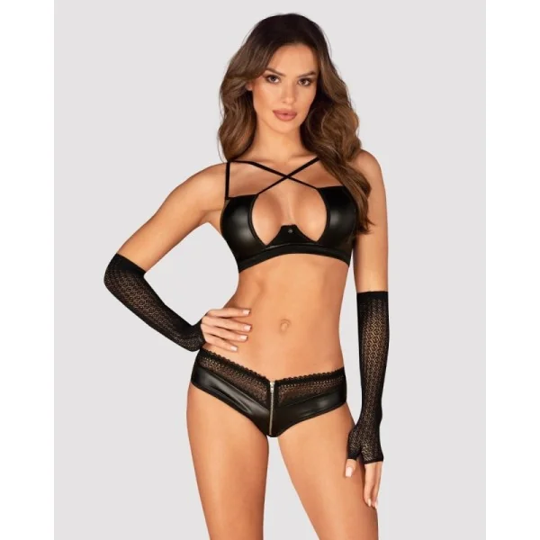 Gloves schwarz A772 von Obsessive kaufen | Fesselliebe