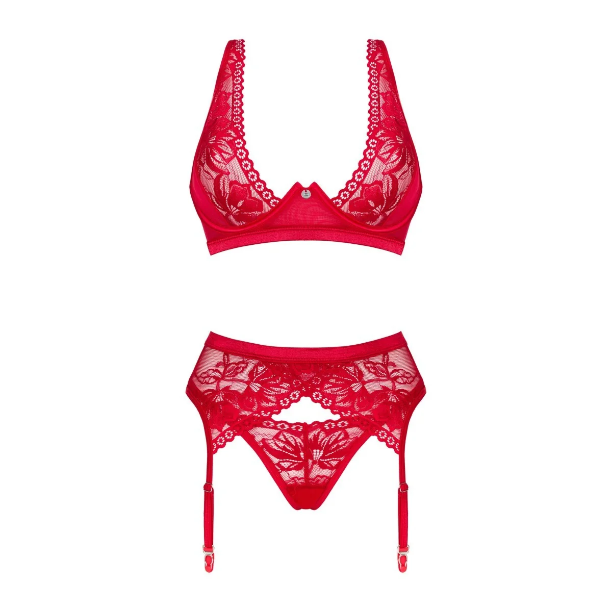 Lacelove 3er Set rot von Obsessive kaufen | Fesselliebe