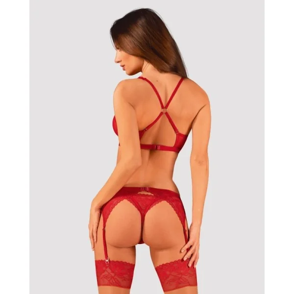 Lacelove 3er Set rot von Obsessive kaufen | Fesselliebe