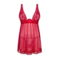 Lacelove Babydoll & Tanga Rot von Obsessive