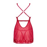 Lacelove Babydoll & Tanga Rot von Obsessive | Fesselliebe.de