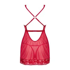 Lacelove Babydoll & Tanga Rot von Obsessive