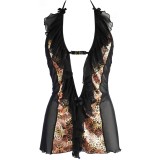 Babydoll & String Schwarz V-10409 von Axami | Fesselliebe.de
