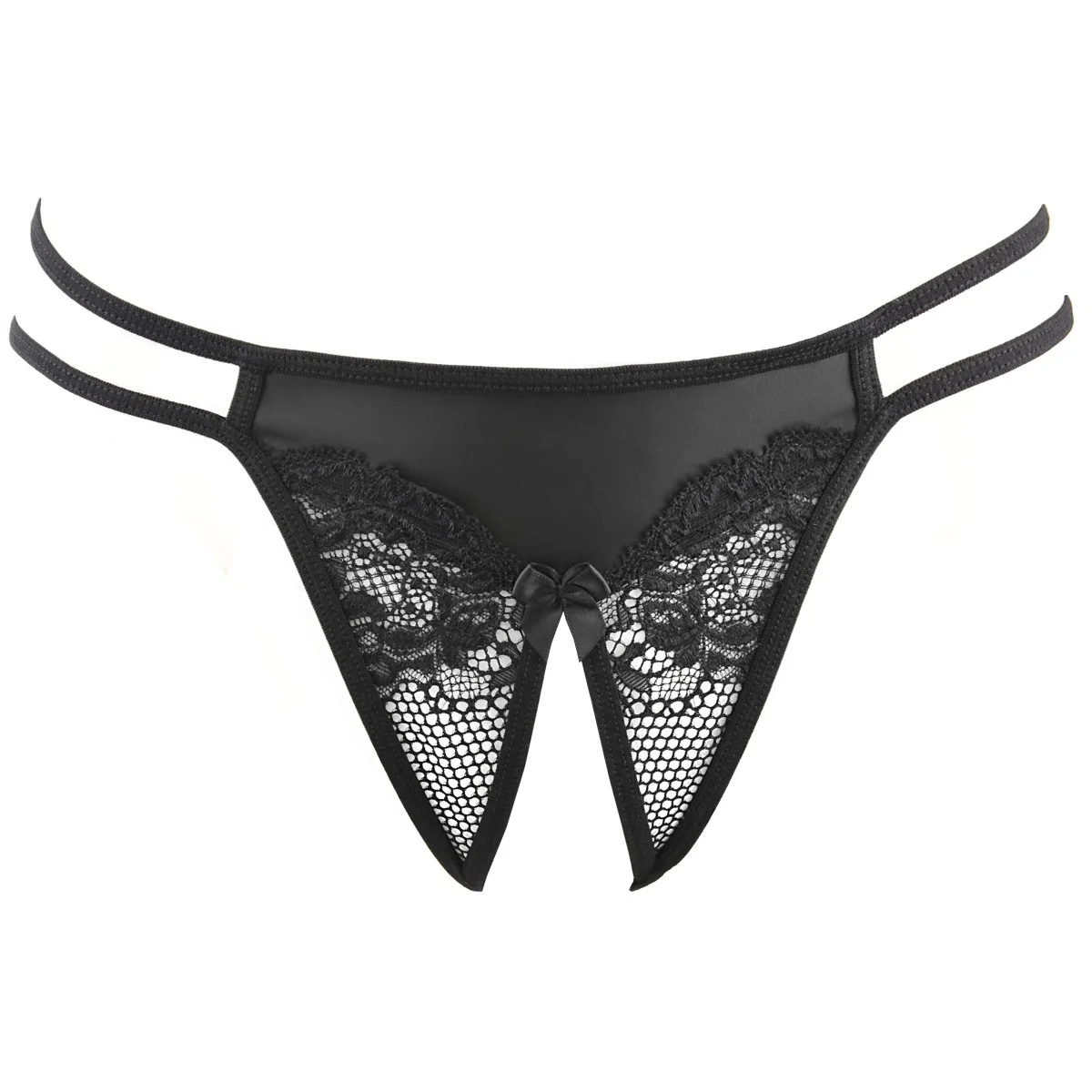 String Ouvert schwarz V-10698 von Axami kaufen | Fesselliebe