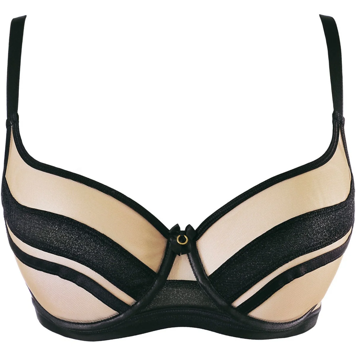 BH schwarz-beige V-10491 von Axami kaufen | Fesselliebe