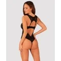 Donna Dream Offener Schritt Body Schwarz von Obsessive
