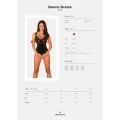 Donna Dream Offener Schritt Body Schwarz von Obsessive