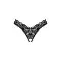 Donna Dream Offener Schritt Tanga Schwarz von Obsessive