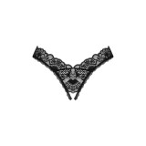 Donna Dream Offener Schritt Tanga Schwarz von Obsessive | Fesselliebe.de