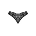 Donna Dream Offener Schritt Tanga Schwarz von Obsessive