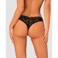 Donna Dream Offener Schritt Tanga Schwarz von Obsessive