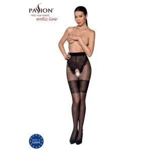 Strumpfhose 013 offen (ouvert Strumpfhose) schwarz von Passion-Exklusiv kaufen | Fesselliebe