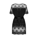 Maderris Peignoir Schwarz von Obsessive | Fesselliebe.de
