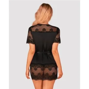 Maderris Peignoir Schwarz von Obsessive