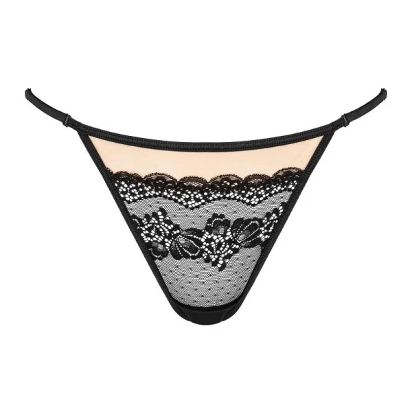 String schwarz-beige St001 von Kotek kaufen | Fesselliebe