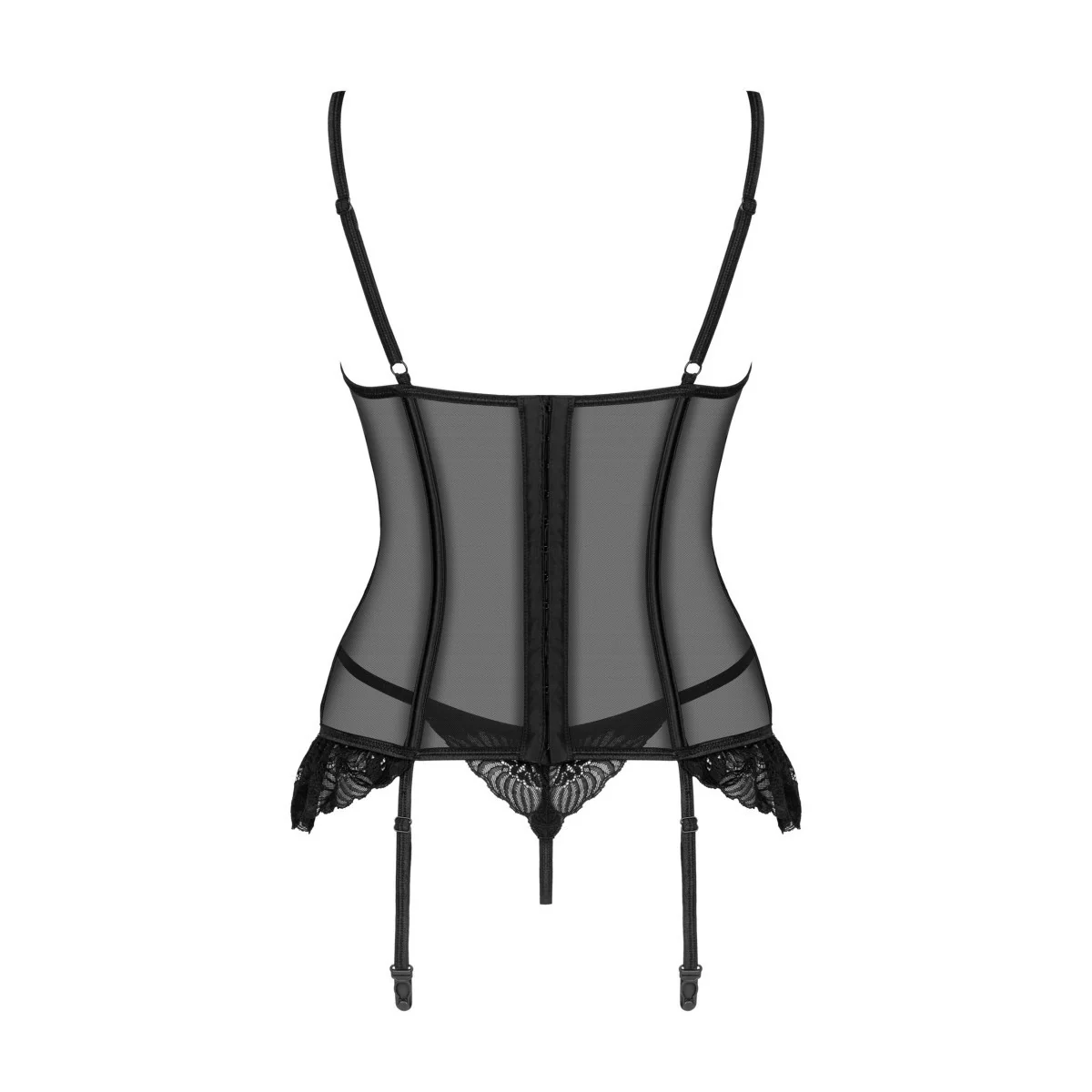 Serena Love Korsett & Tanga schwarz von Obsessive kaufen | Fesselliebe